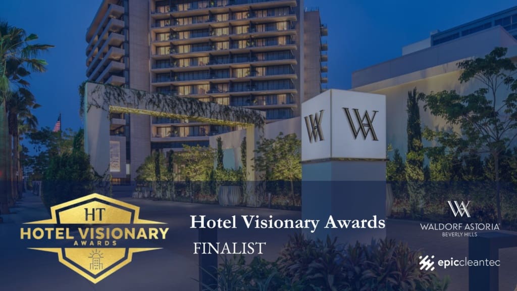 Epic Cleantec project named a finalist in Hotel Visionary Awards